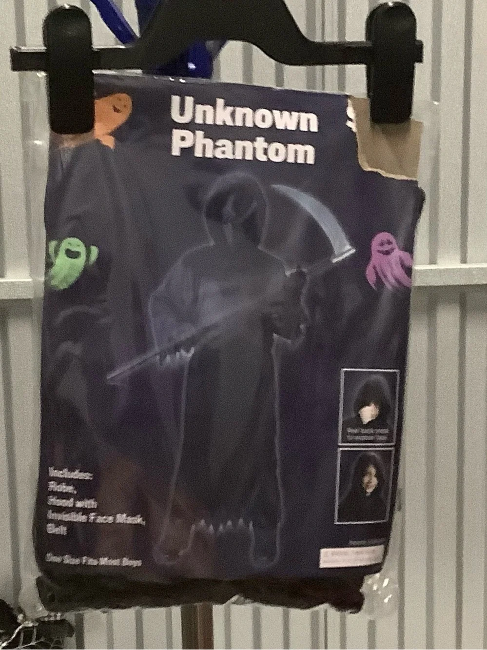 Kids Costume - Black Hooded Reaper Halloween costume size OS